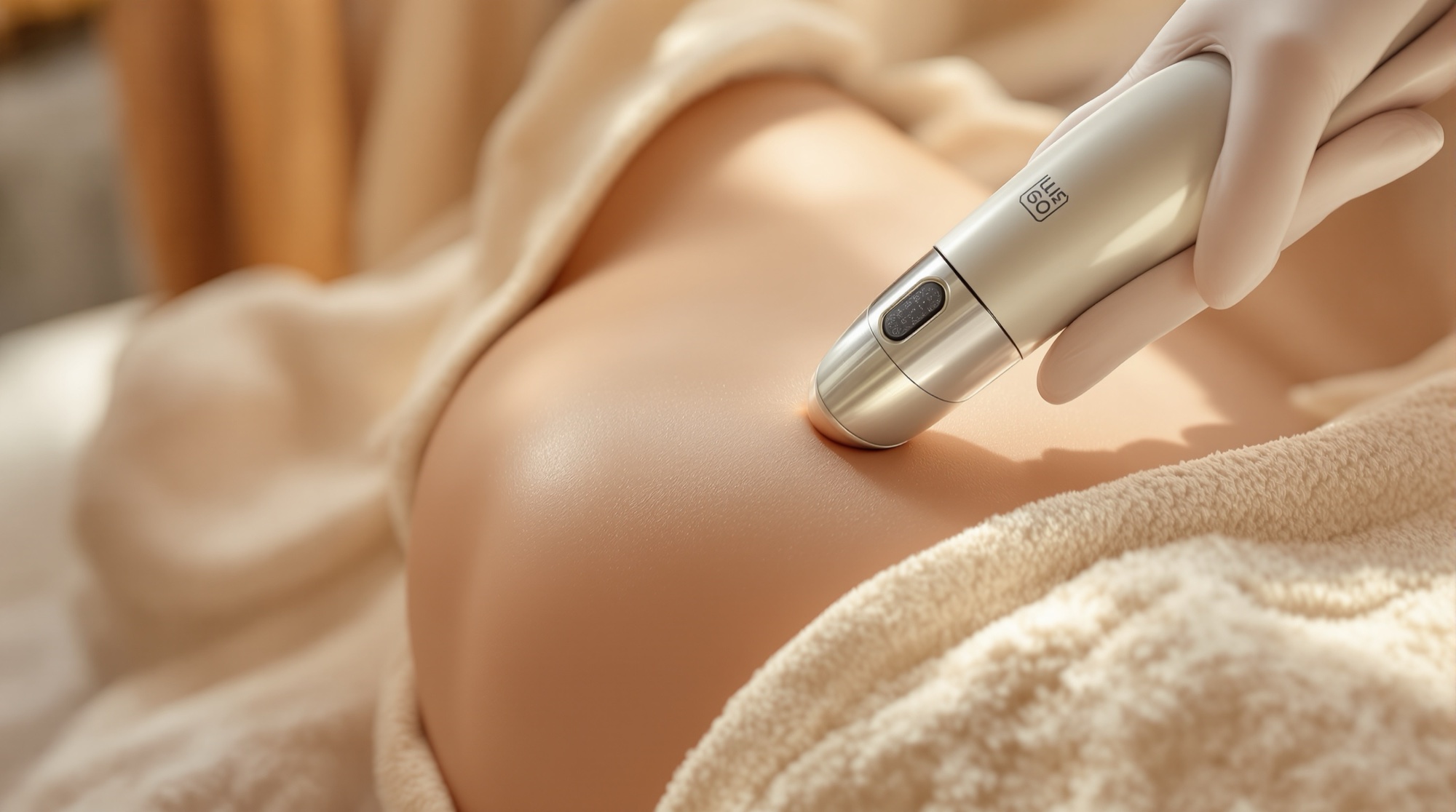 Sesión de cavitación ultrasónica en abdomen en NUA Glow Spa, León