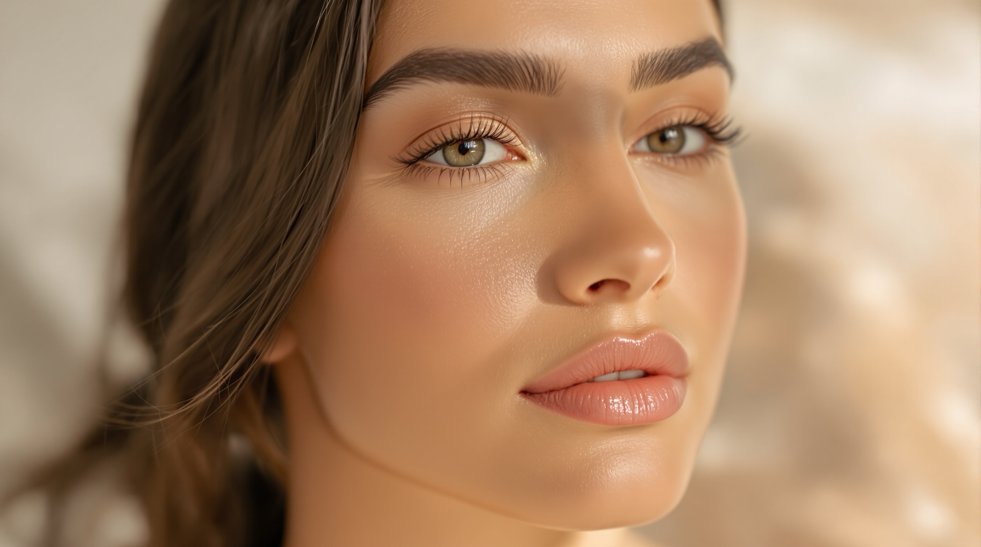 Cejas definidas con trazos pelo a pelo tras Combo Brows en NUA Glow Spa, León