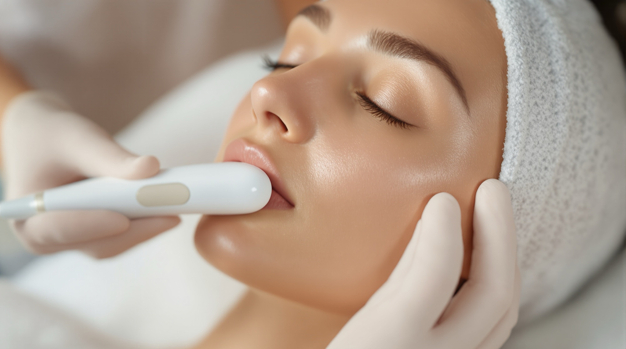 Tratamiento de radiofrecuencia facial en NUA Glow Spa, León