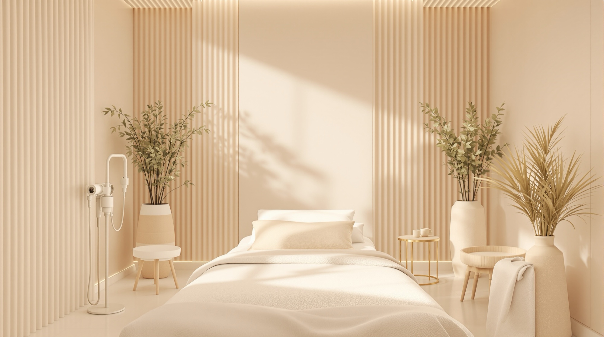 Cabina de depilación láser en NUA Glow Spa, León